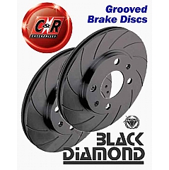 KBD 324G12 Black Diamond 12 Groove Front Vented Discs VW Golf MK3 Cabriolet 1E    ,  1.9 TDi (90hp) (Vented Disc) ( 6/98 - 02)