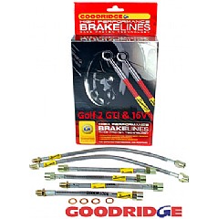 BHOSG2-ZP Goodridge Brake Hose Kit VW Golf Mk2 19/1G,  GTI / 16V models with rear discs (1984 - 1992)