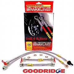 BHOSG6.1-ZP Goodridge Brake Hose Kit VW Golf Mk4 1J,  Front Wheel Drive Vehicles - includes front and mid hoses  (1998 - 2004)