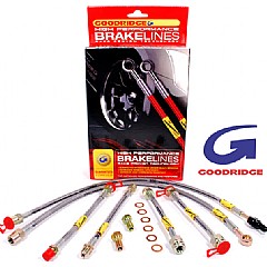 BHOSG9.4-ZP Goodridge Brake Hose Kit VW Golf Mk3 1H,  Includes front hoses for 312mm conversion, mid hoses and rear hoses (1992 - 1998)