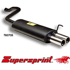 760706 Supersprint Rear Exhaust Twin Round 76mm Audi 80 Avant 8C    ,  Avant 1.6 101Hp 92 On