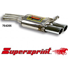 764206 Supersprint Rear Exhaust Twin Round 90mm Audi 100 Avant quattro 4A    ,  Avant 2.2 Turbo 5Cyl 230Hp 91 - 94