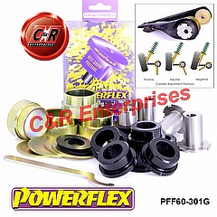 PFF60-301G Front Lower Wishbone Bushes, Camber Adjustable renault 19 inc 16v 1988-1996,