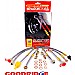 Goodridge Brake Hose Kit VW Corrado 50,  Conversion hoses front for 312mm discs, mid hoses and rear for Golf 4 calipers (1989 - 1995)