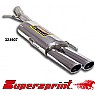 Supersprint Rear Exhaust 90mm x 70mm RS Look