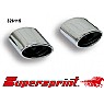 Supersprint End Pipe Kit Left + Right 120mm x 80mm