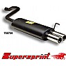 Supersprint Rear Exhaust Twin Round 76mm