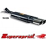 Supersprint Rear Exhaust MAGNUM Twin Round 90mm