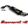 Supersprint Rear Exhaust Twin Round 76mm