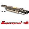 Supersprint Rear Exhaust MAGNUM Twin Round 90mm