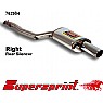 Supersprint Rear Exhaust Right Single Round 90mm