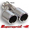 Supersprint End Pipe Kit Twin Round 90mm