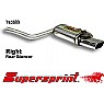 Supersprint Rear Exhaust Right Oval 145mm x 75mm
