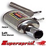 Supersprint Rear Exhaust Left Single Round 90mm