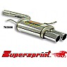 Supersprint Rear Exhaust Twin Round 80mm.