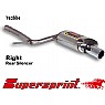 Supersprint Rear Exhaust Right Single Round 90mm