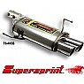 Supersprint Rear Exhaust Twin Round 80mm Stainless steel