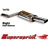 Supersprint Rear Exhaust Right 120mm x 80mm RS Look