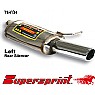 Supersprint Rear Exhaust Left Single Round 90mm