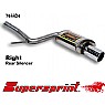 Supersprint Rear Exhaust Right Single Round 100mm