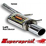 Supersprint Rear Exhaust Left Single Round 100mm