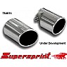 Supersprint Endpipe Kit Left Single Round 100mm + Right Single Round 100mm
