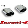 Supersprint Oval End Pipe Kit Left + Right 145mm x 95mm