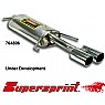 Supersprint Rear Exhaust Twin Round 80mm