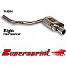 Supersprint Rear Exhaust Right Single Round 90mm