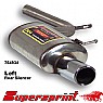 Supersprint Rear Exhaust Left Single Round 90mm