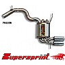 Supersprint Rear Exhaust Twin Round 80mm