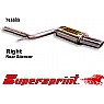 Supersprint Rear Exhaust Right 145mm x 95mm