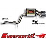 Supersprint Rear Exhaust Right Twin Round 90mm.