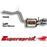 Supersprint Rear Exhaust Left Twin Round 90mm.