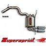 Supersprint Rear Exhaust Twin Round 80mm