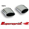 Supersprint Oval End Pipe Kit Left + Right 145mm x 95mm