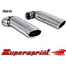 Supersprint End Pipe Kit Left + Right 120mm x 80mm