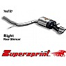 Supersprint Rear Exhaust Right 2 x 90mm x 70mm