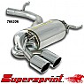 Supersprint Rear Exhaust Twin Round 80mm