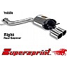 Supersprint Rear Exhaust Right Twin Round 90mm