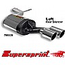 Supersprint Rear Exhaust Left Twin Round 90mm