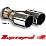 Supersprint End Pipe Twin Round 90mm.