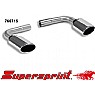 Supersprint End Pipe Kit Left + Right 120mm x 80mm