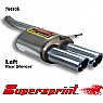 Supersprint Rear Exhaust Left Twin Round 90mm