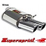 Supersprint Rear Exhaust Left Twin Round 90mm