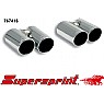 Supersprint End Pipe Kit Right Twin Round 80mm - Right Twin Round 80mm
