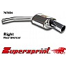 Supersprint Rear Exhaust Right Single Round 100mm
