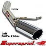 Supersprint Rear Pipe Left Single Round 100mm