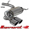 Supersprint Rear Exhaust Twin Round 90mm