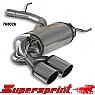 Supersprint Rear Exhaust Twin Round 90mm